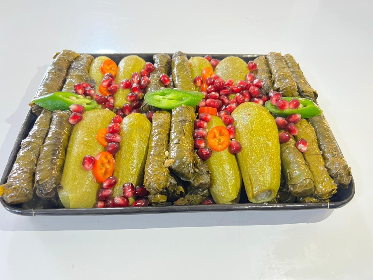 صحن ورق عنب وكوسا