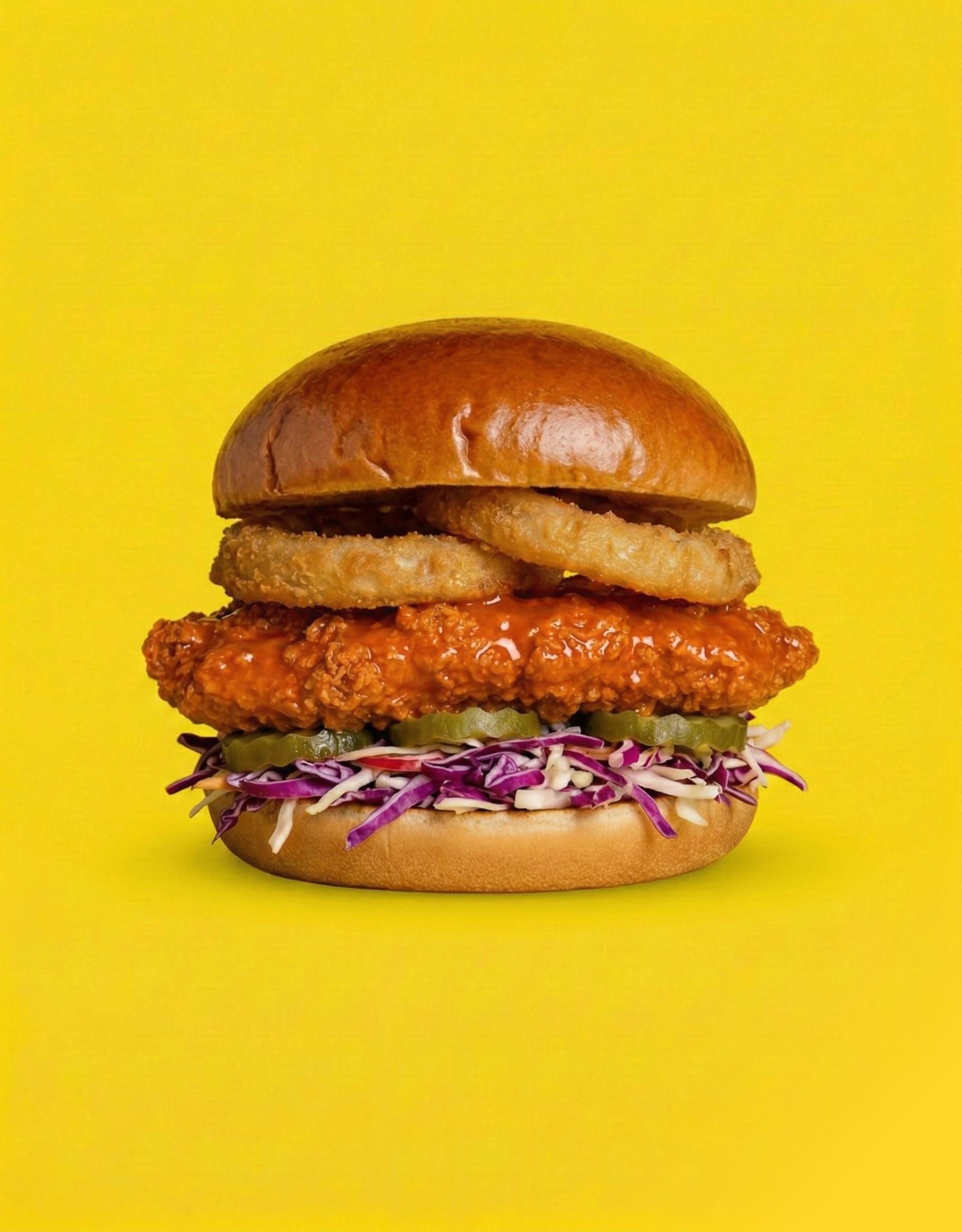 Crunchy Buffalo Burger