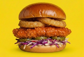 Crunchy Buffalo Burger