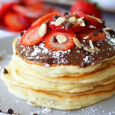 Nutella Pancake with Strawberry