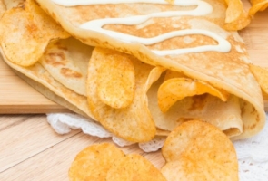Cheese Crepe with Chips