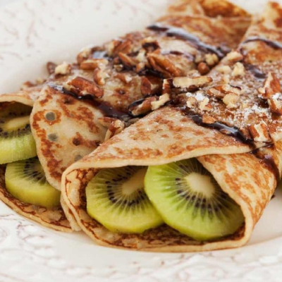 Nutella Crepe with Kiwi