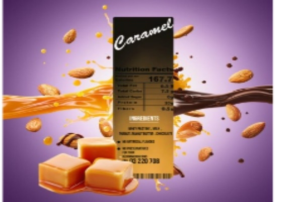 Caramel protein bar
