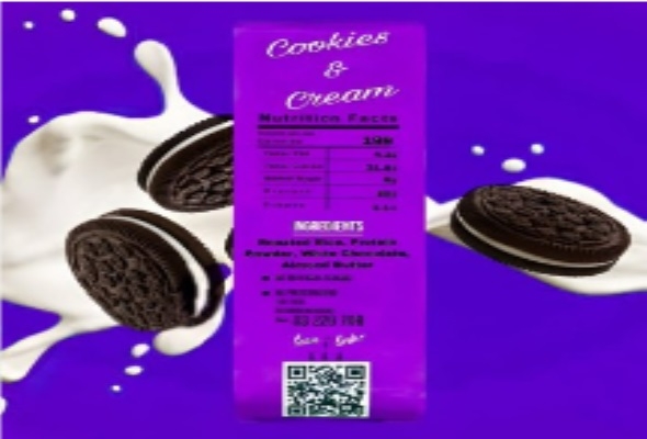 cookies & cream protein bar