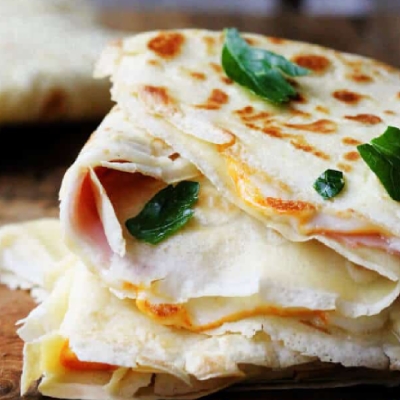 Cheese Crepe with Turkey