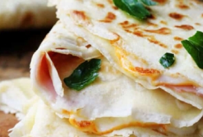 Cheese Crepe with Turkey