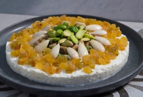 صحن قشطة بالمكسرات