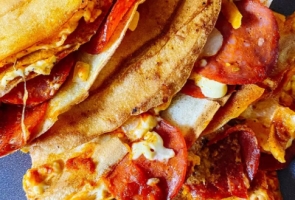 Cheese Crepe with Pepperoni