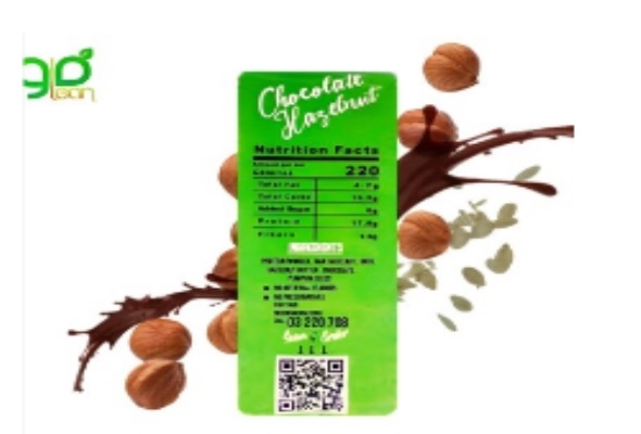 Chocolate hazelnut protein bar
