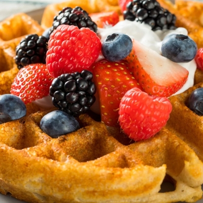 Fruits Waffle